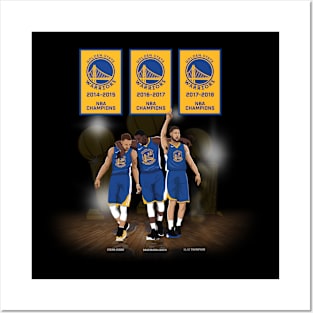 Steph Curry x Klay Thompson x Draymond Green Posters and Art